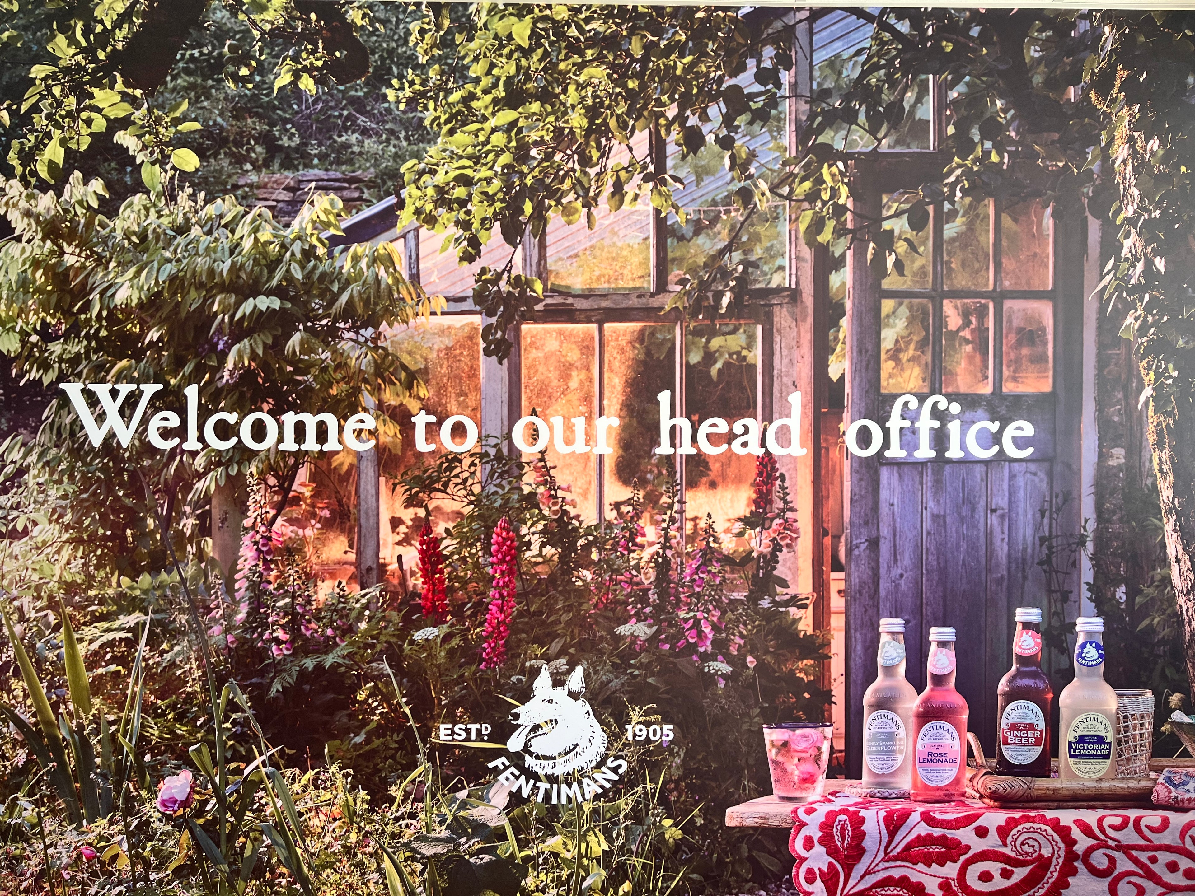 Reception area in Fentimans HQ